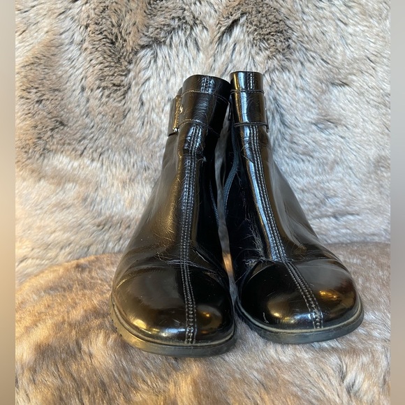 Franco Sarto faux Leather Heeled Ankle Booties Size 6M - Picture 2 of 10